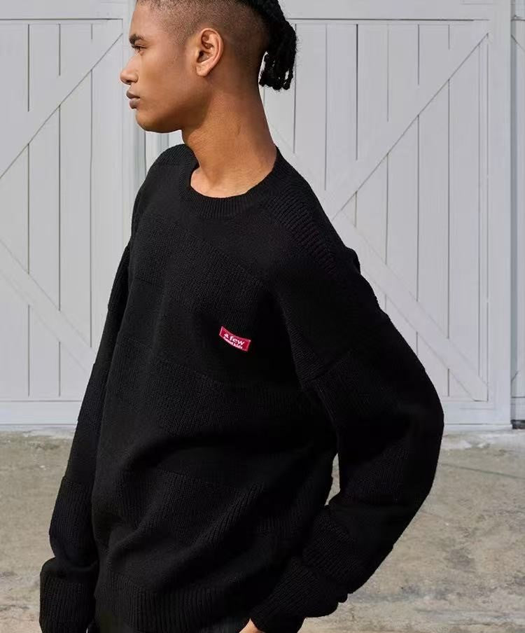 AFGK Striped Textured Sweater