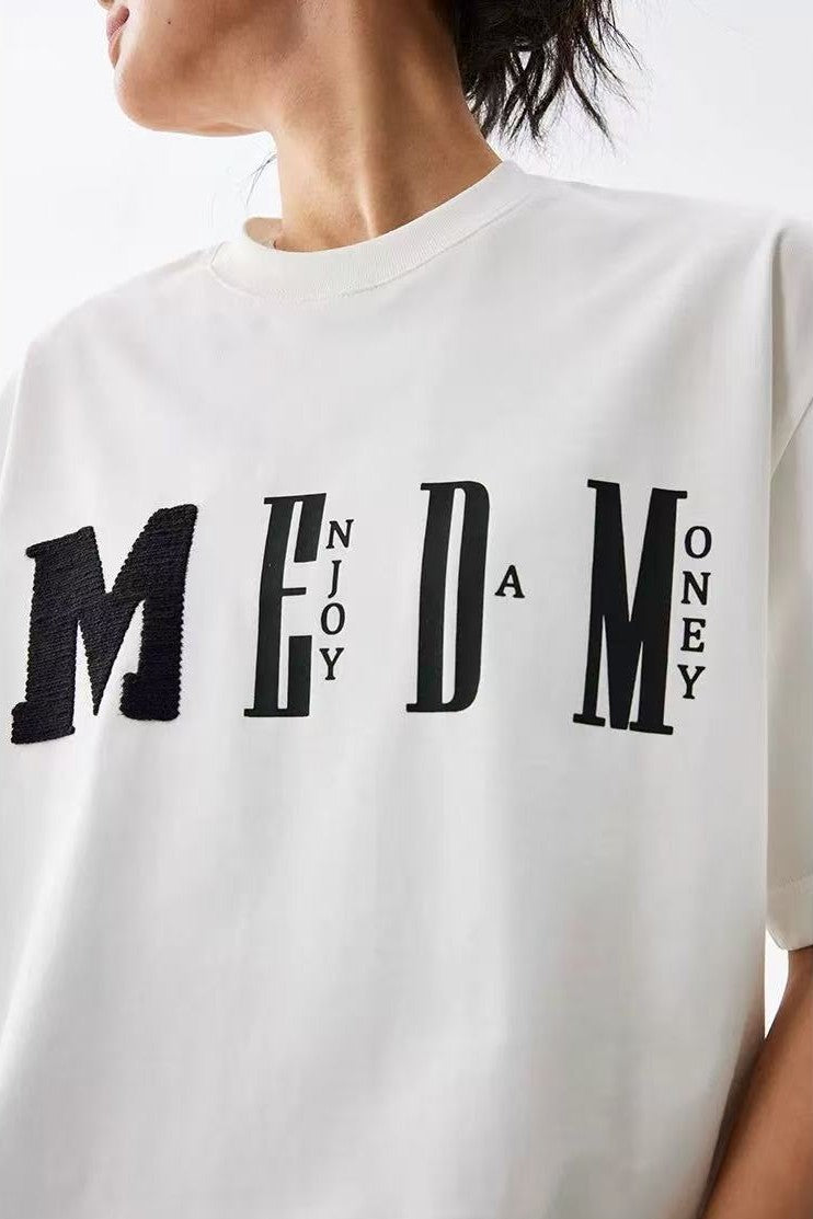 MEDM Chunky Knitted Short-sleeve T-Shirt