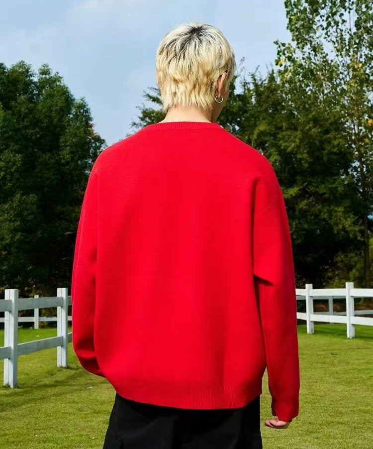 AFGK Logo Lettered Wool Sweater