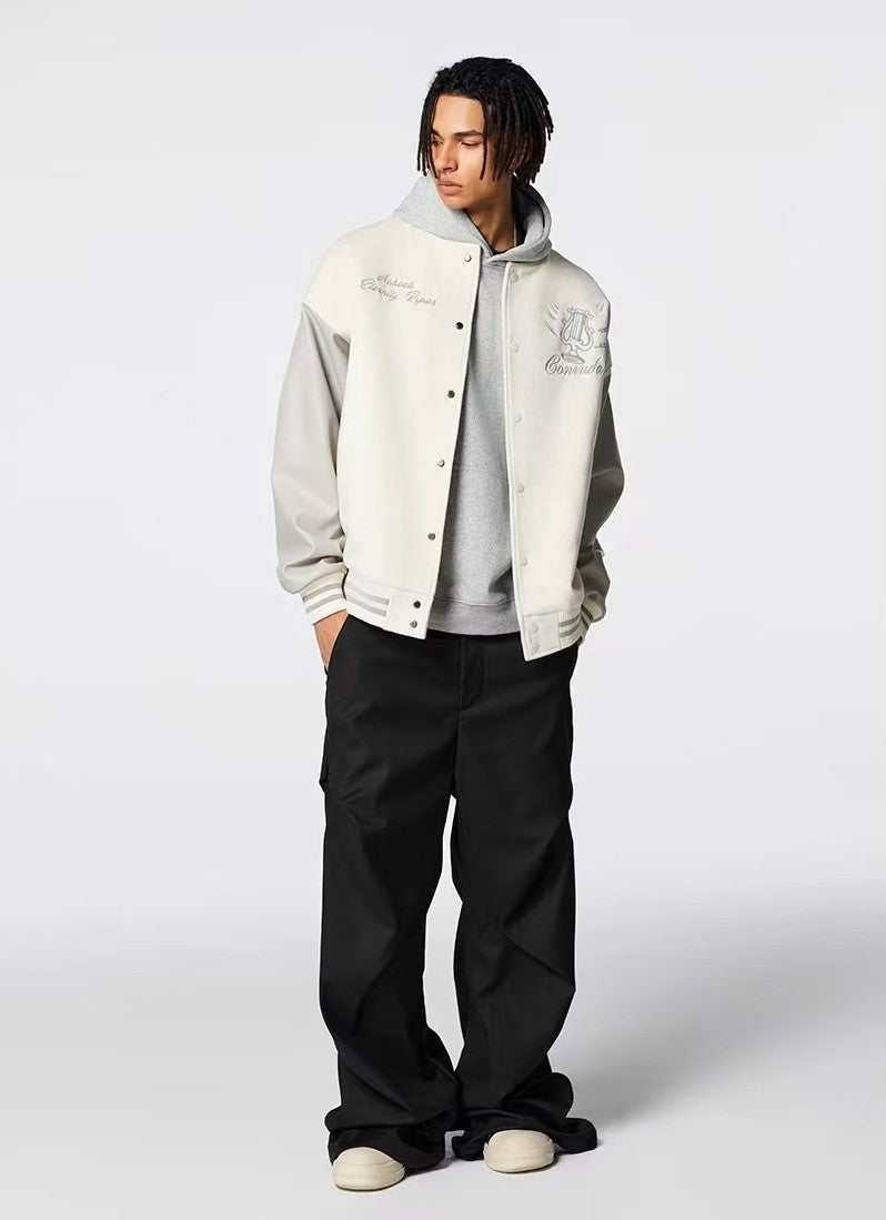 ACHOCK Logo Embroidered Bomber Jacket