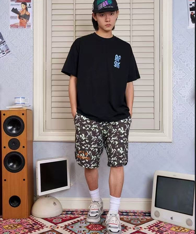 AFGK Street Military Green Camouflage Shorts