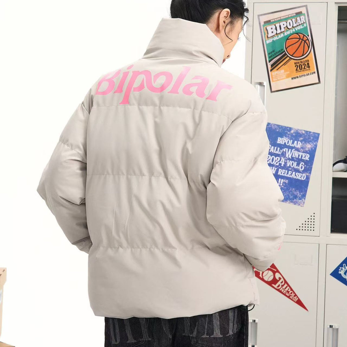 BIPOLAR Basic Logo Cotton Coat