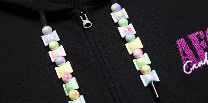 AFGK Candy Series Cardigan Hooded Sweatshirt