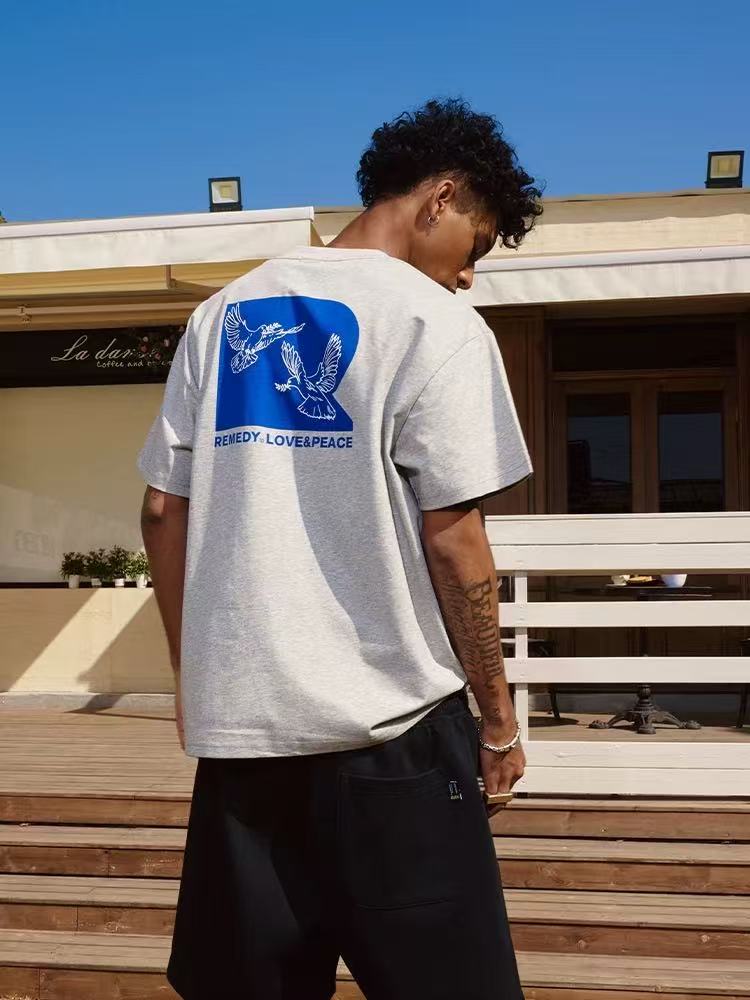 REMEDY Love and Peace Dove Short-sleeve T-shirt