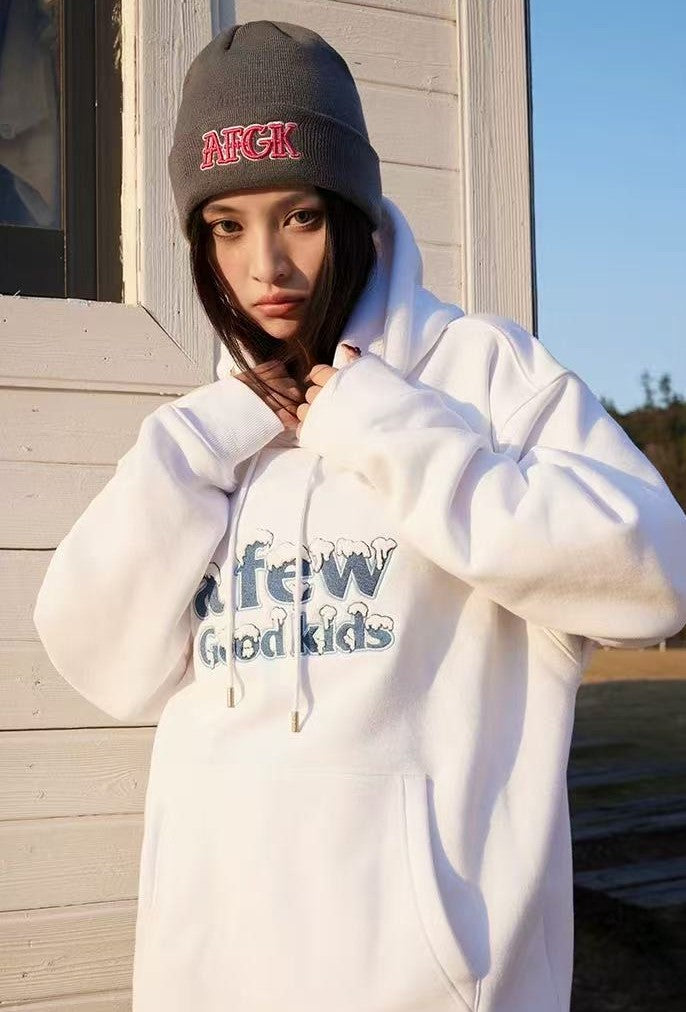 AFGK Snow Series Embroidered Hoodie