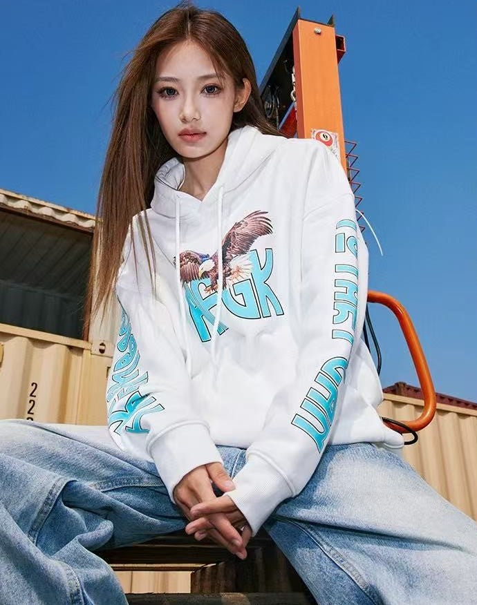 AFGK Eagle Printed Hoodie