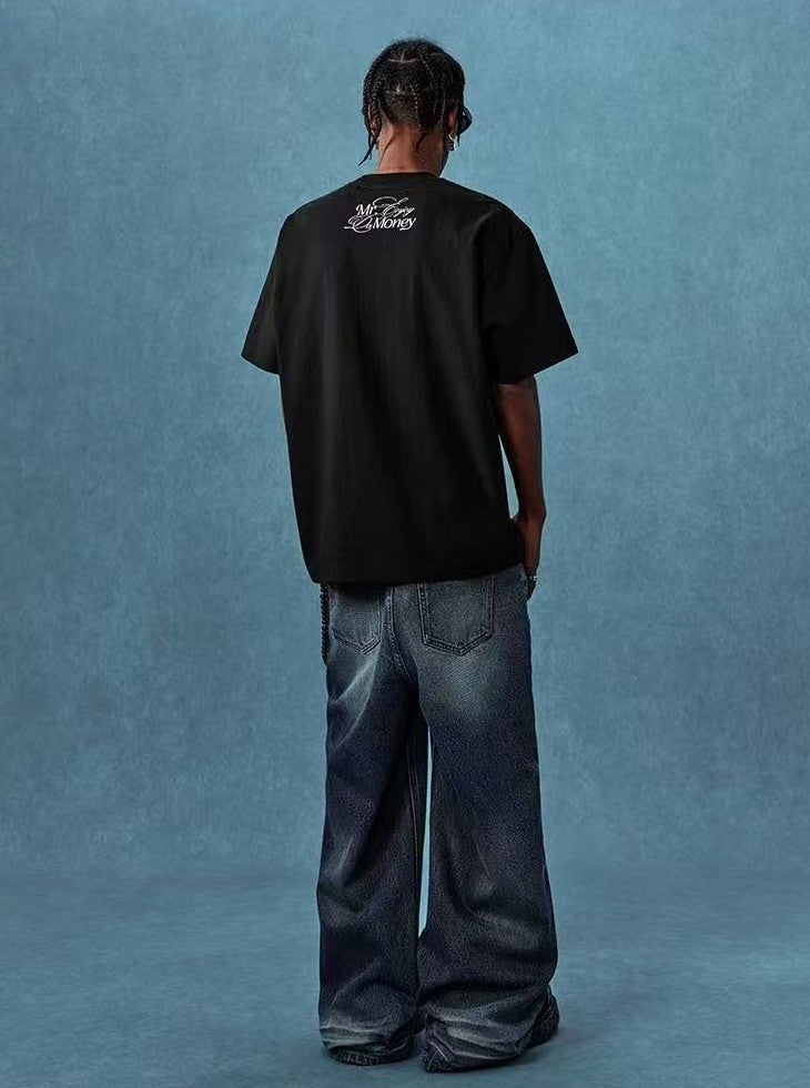 MEDM Diamond Logo Hot Drill  Short Sleeve T-shirt