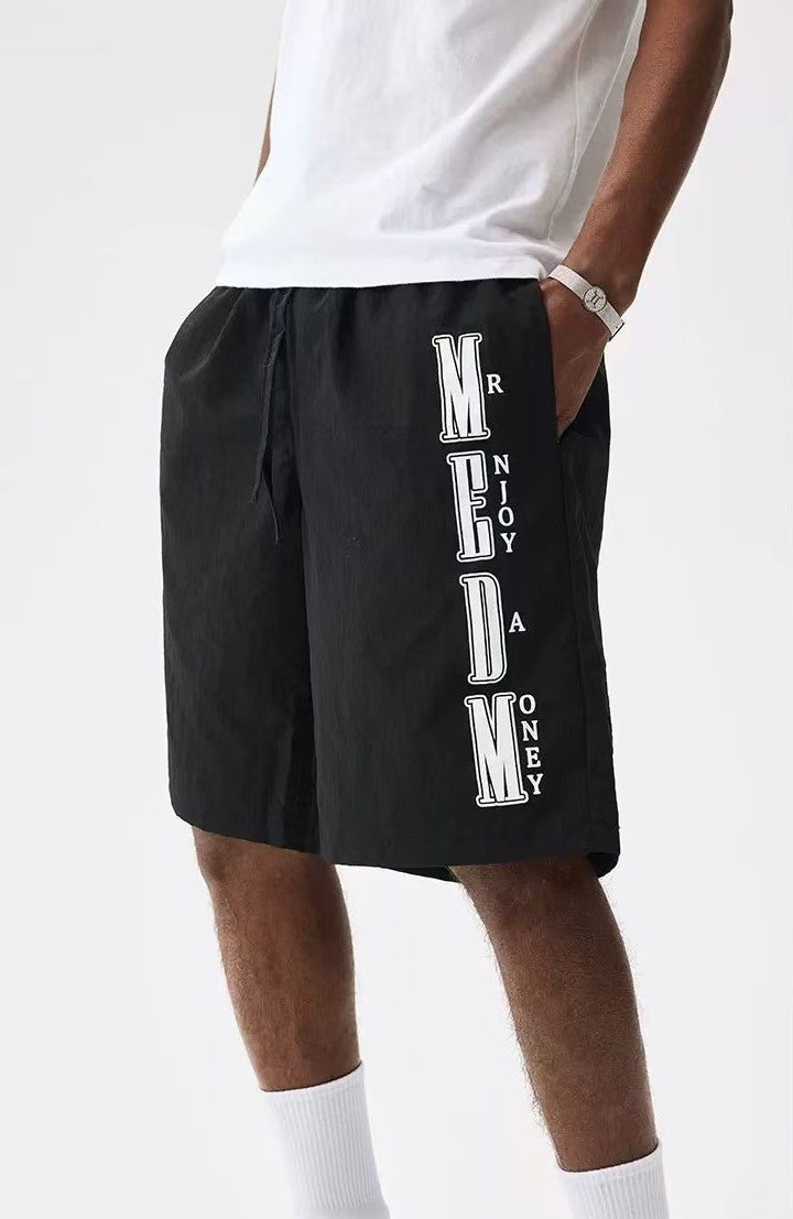 MEDM Nylon Letter Logo Shorts