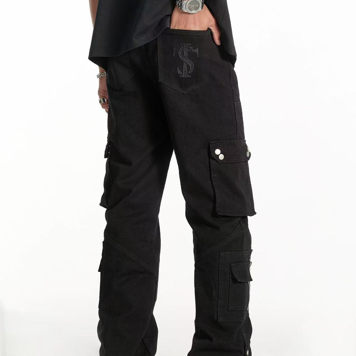 STK Studded Denim Pants