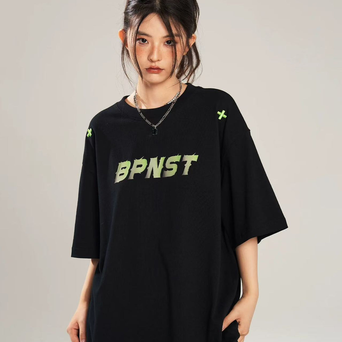 BIPOLARxNST Joint Gradient LOGO Short-sleeves T-shirts