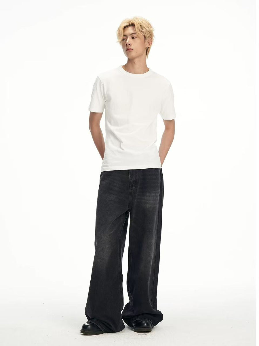 BIPOLAR Washed Baggy Denim Jeans
