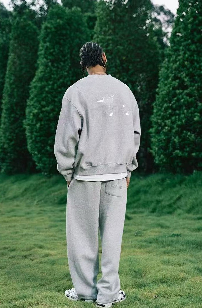 REMEDY Octagram Star Logo Print Sweater