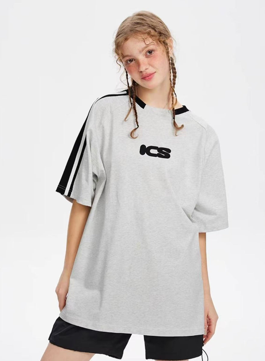 ICONSLAB Millennium Retro Strip Stitching T-shirts