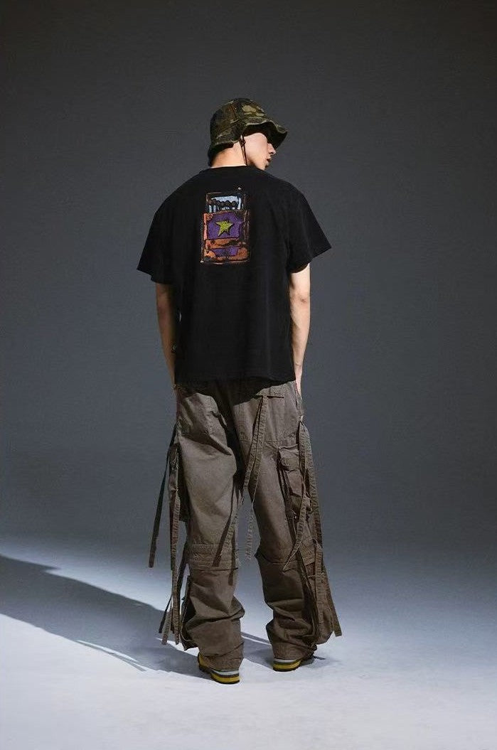 REMEDY Vintage War Cease Match Print Short-sleeve T-shirt