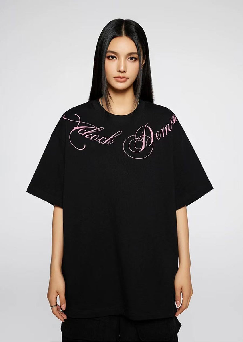 ACHOCK Floral Letter T-shirt