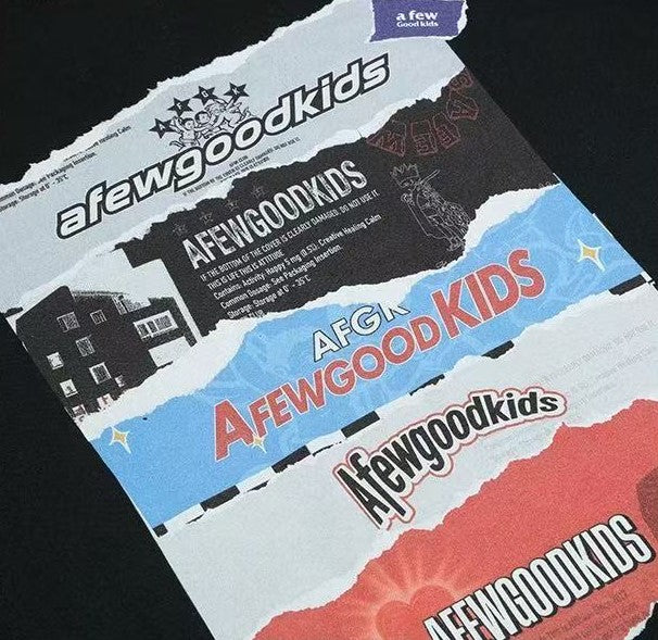 AFGK Rip Paper Poster Long Sleeve T-Shirt