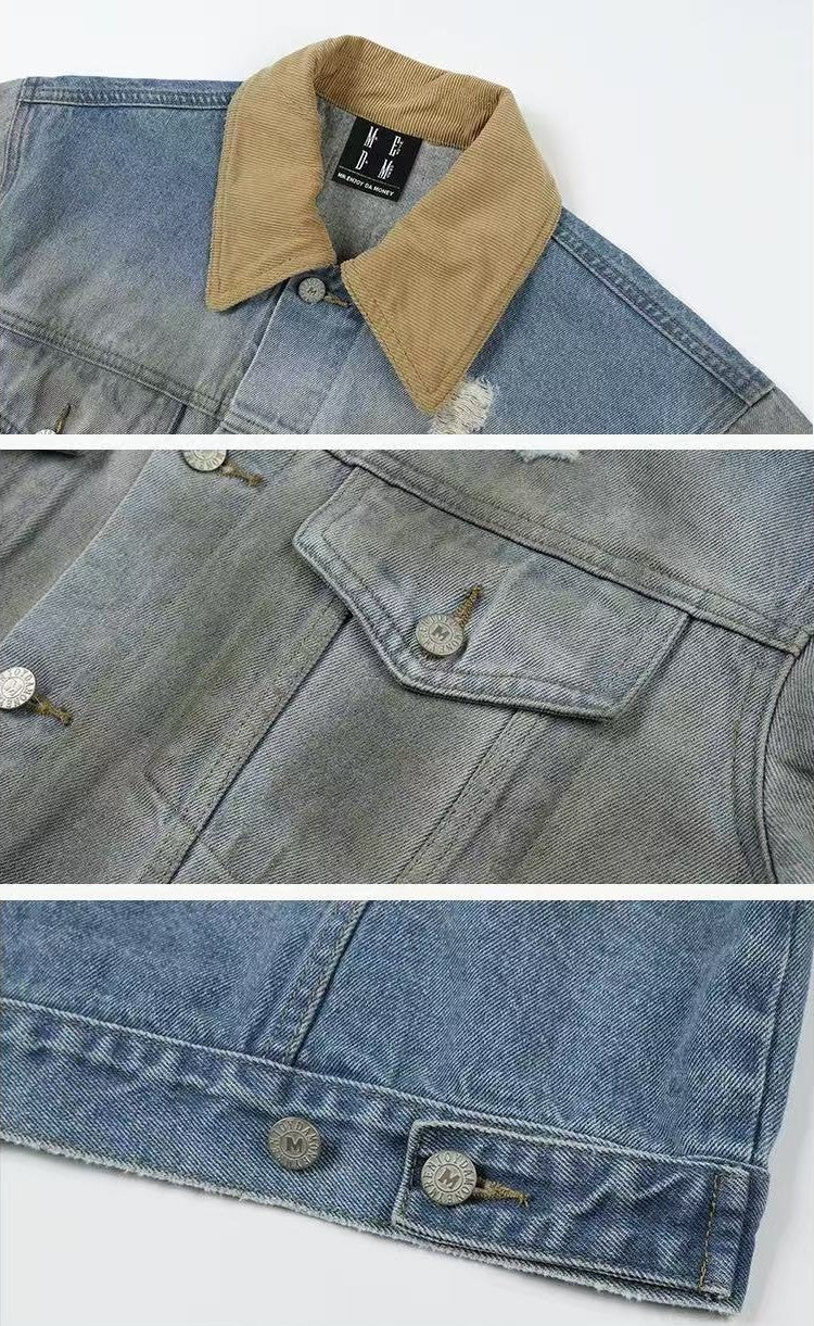 MEDM Retro Dyed denim Jacket