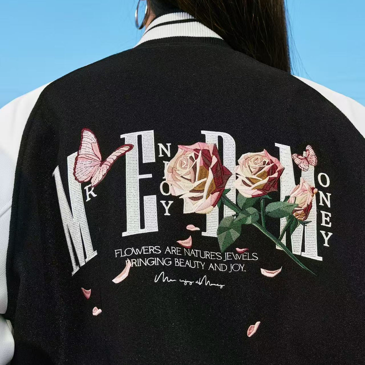 MEDM Origami Rose Baseball Jacket