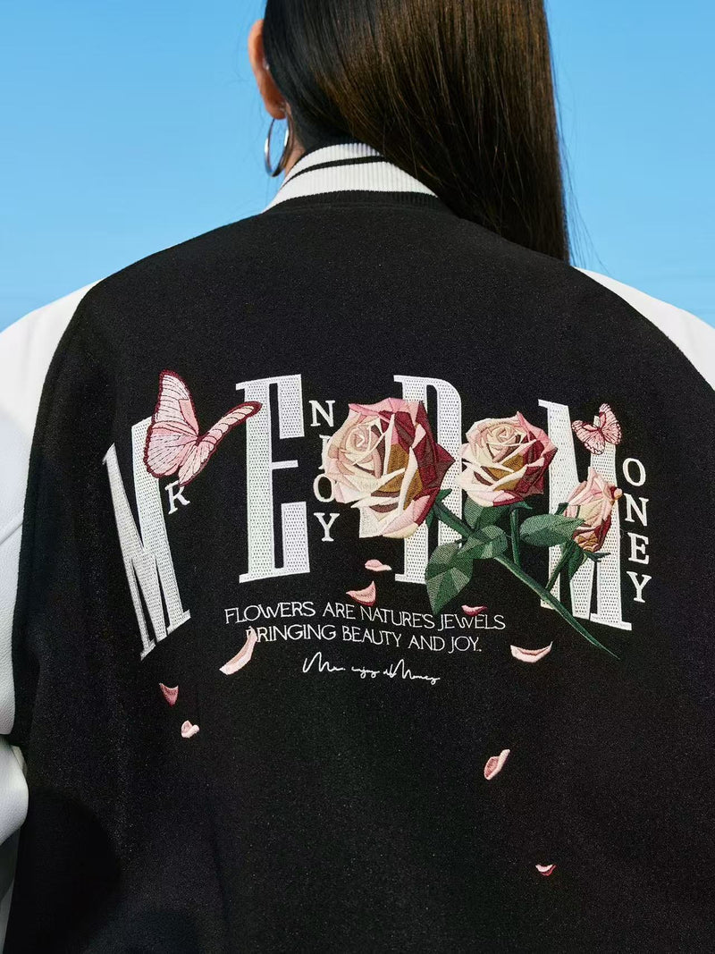 MEDM Origami Rose Baseball Jacket