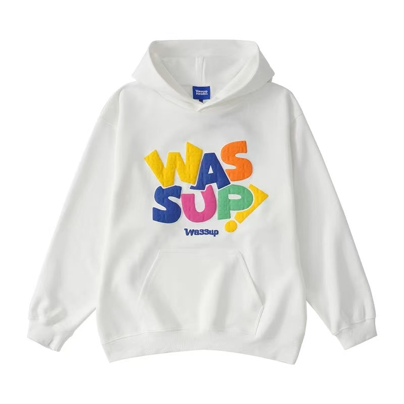 WASSUP Rainbow Printed Hoddie