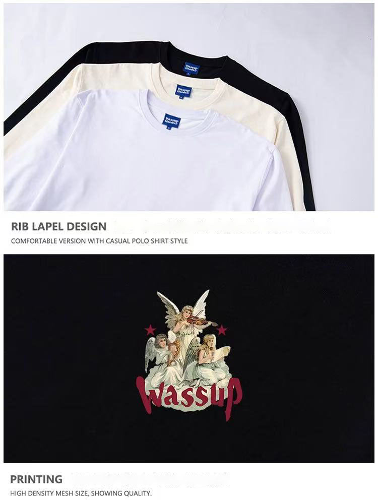 WASSUP Guardian Angel Printed Logo Sweatshirt