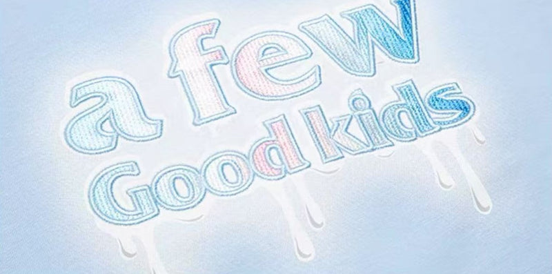 AFGK Versatile Melted Syrup Letter Short-sleeves T- shirt