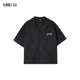 SLAMBLE Waffle Logo Print Short Sleeve Shirt
