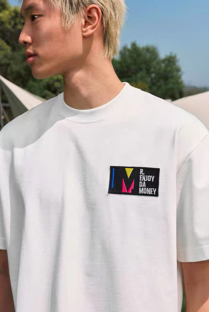 MEDM Silhouette Embroidered Short Sleeve T-Shirt