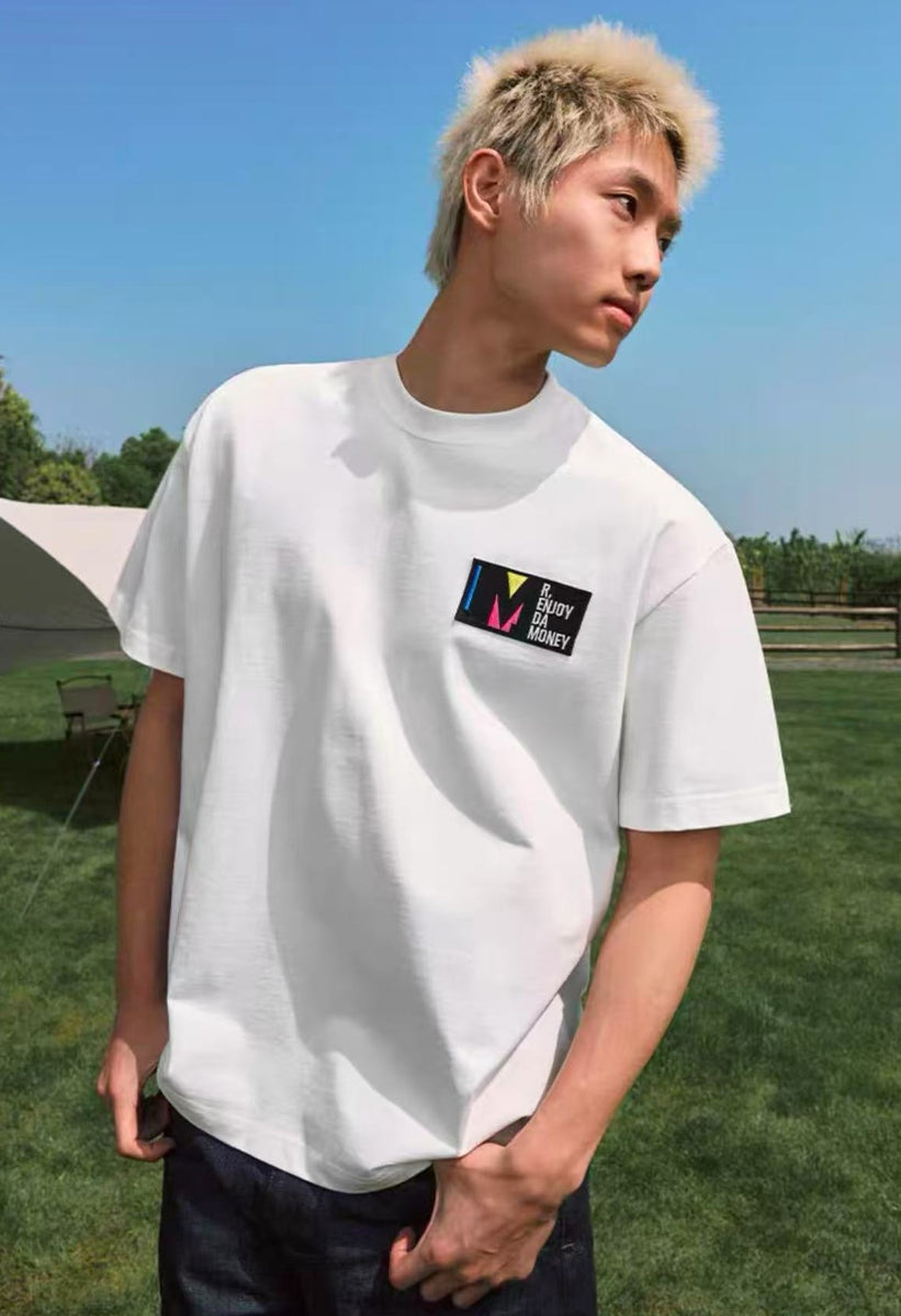 MEDM Silhouette Embroidered Short Sleeve T-Shirt