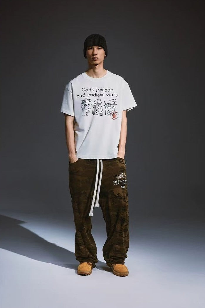 REMEDY Loose Straight Pleated Casual Pants