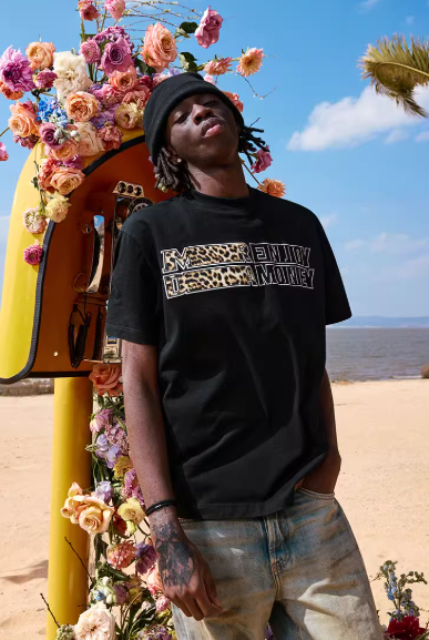 MEDM Leopard Print Snake Texture Short-sleeved T-shirt