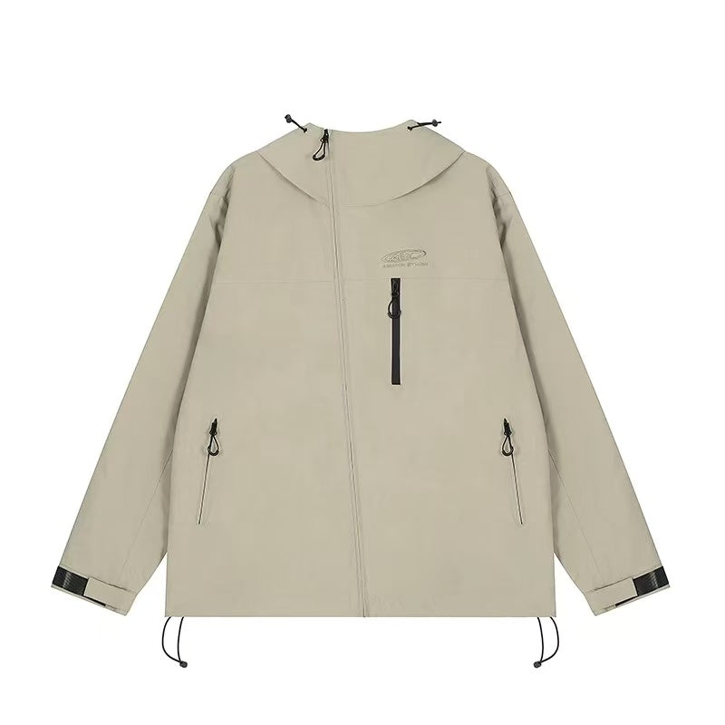 ACHOCK Logo Print Vintage Hiking Jacket