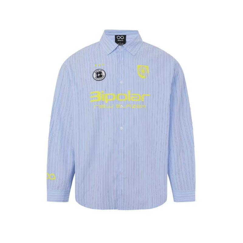 BIPOLAR Four-pointed Star Football Embroidered Polo Shirt