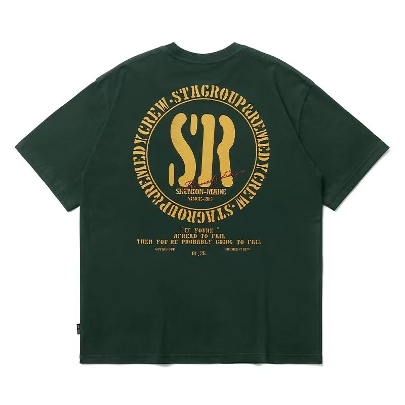 REMEDYxSTA Retro Logo Print Short-sleeve T-shirt