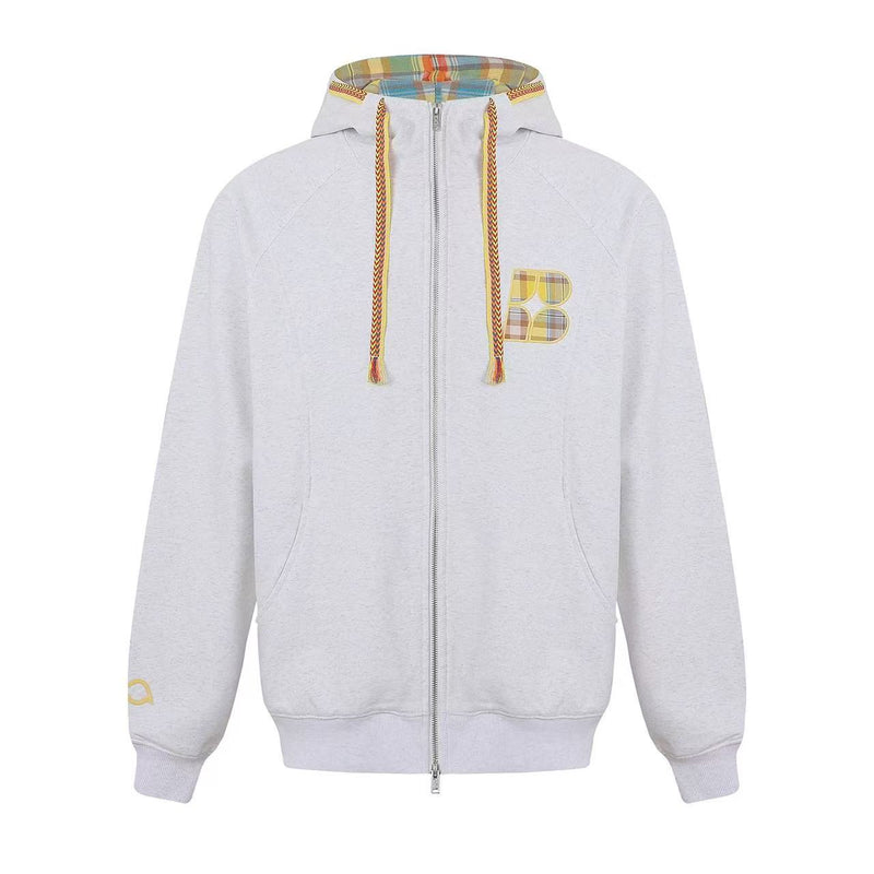 BIPOLAR Ethnic Style Sub-zip Sweatshirt