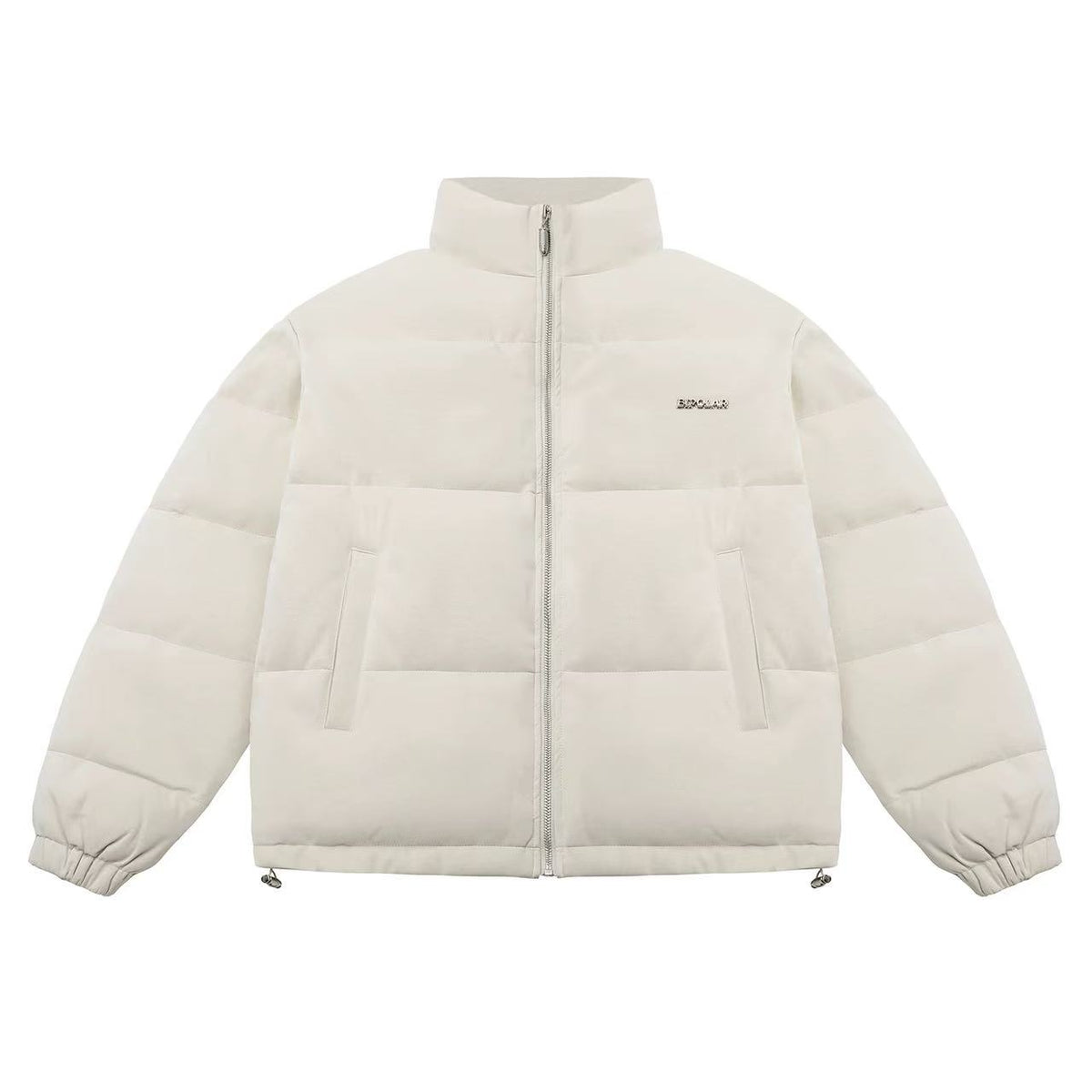 BIPOLAR Crocodile Pattern Metal Logo Cotton Jacket
