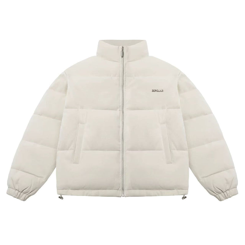 BIPOLAR Crocodile Pattern Metal Logo Cotton Jacket