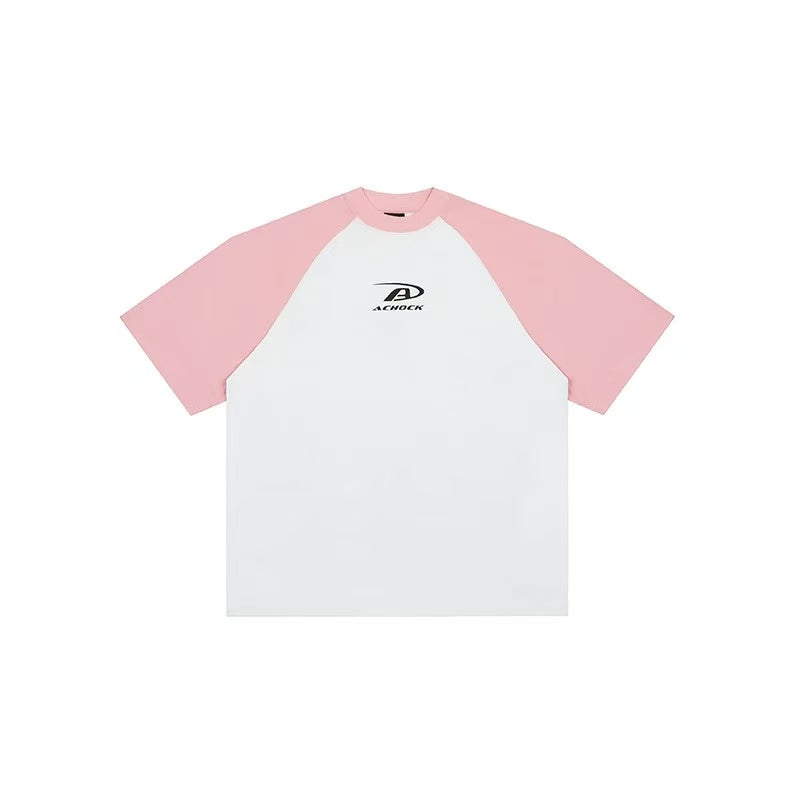 ACHOCK Simple Basic Logo Printed T-shirt