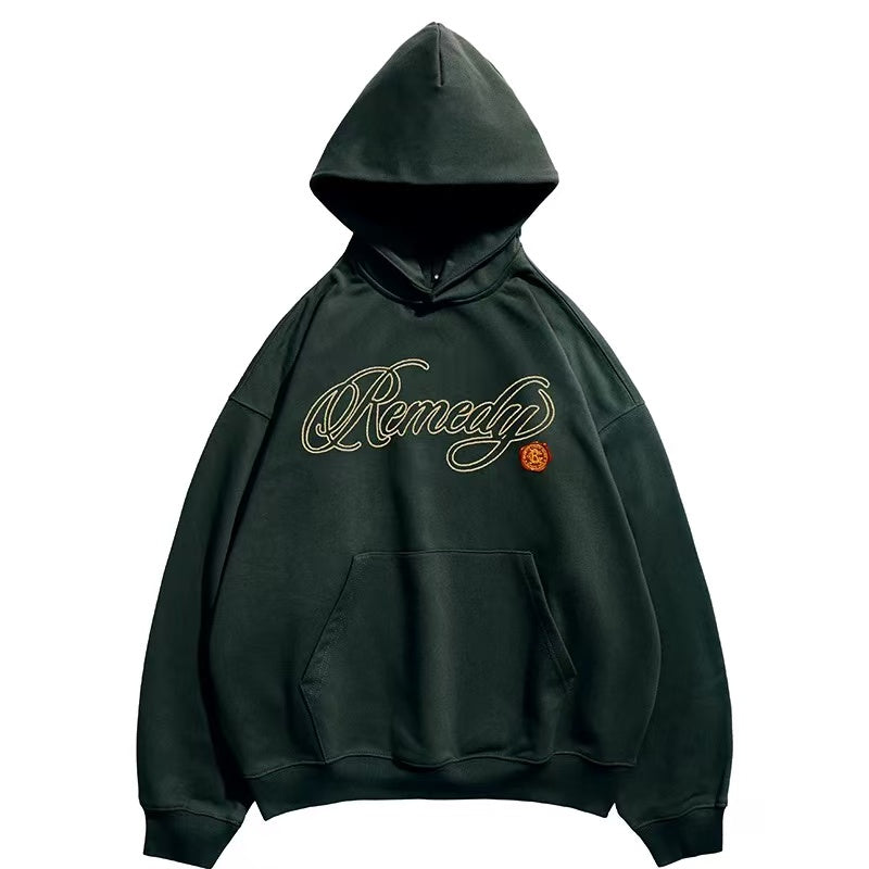 REMEDY Metal Postmark Logo Embroidery Hoodie