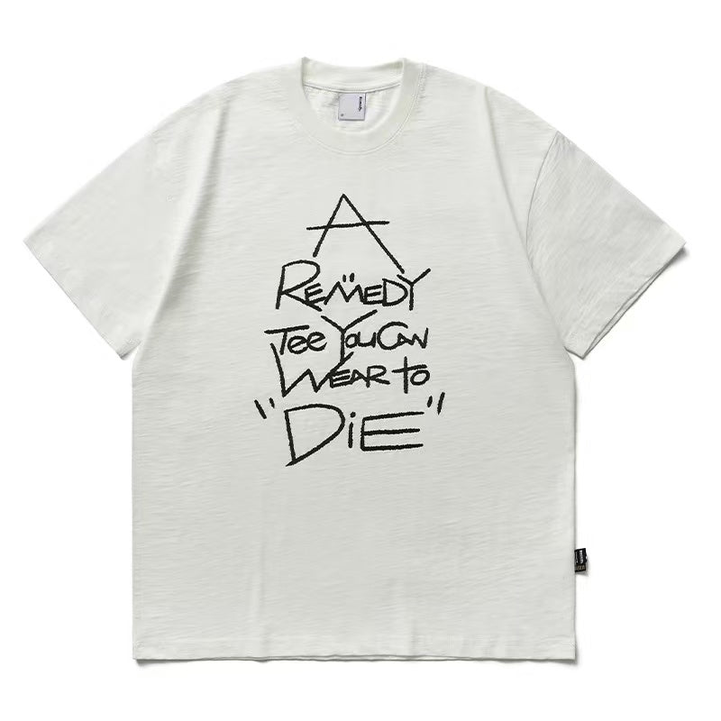 REMEDY Bamboo Lettering Short-sleeve T-Shirt