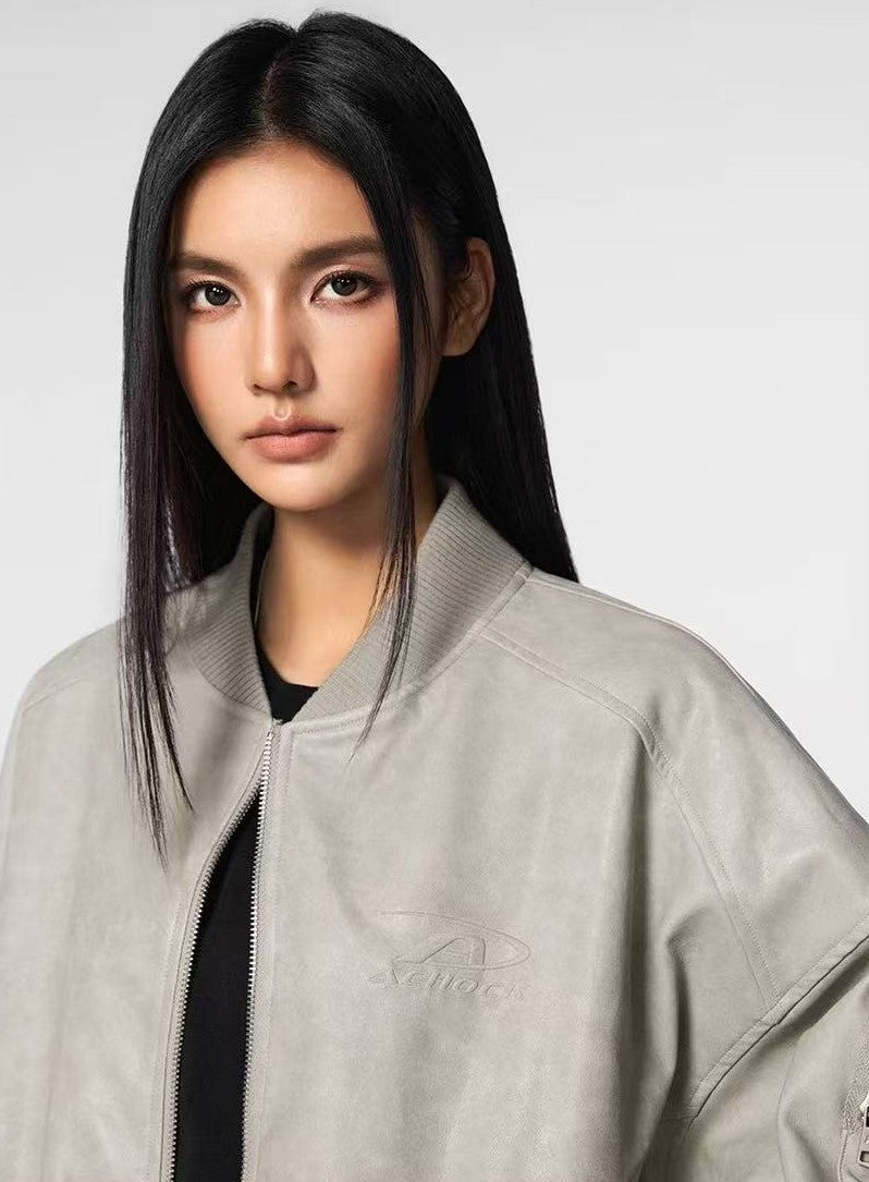 ACHOCK Retro PU Leather Motorcycle Leather Jacket