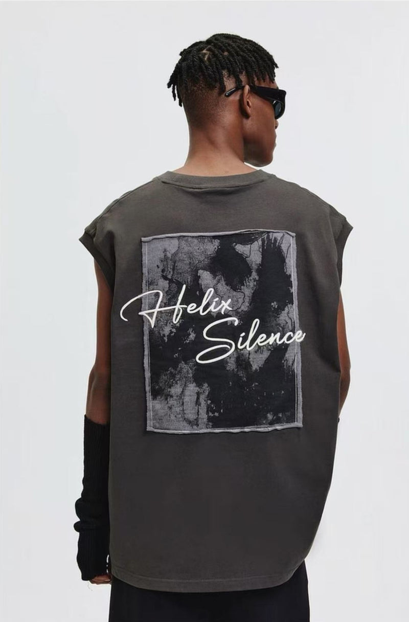 ATRY Splash Ink Patch Embroidery Vest