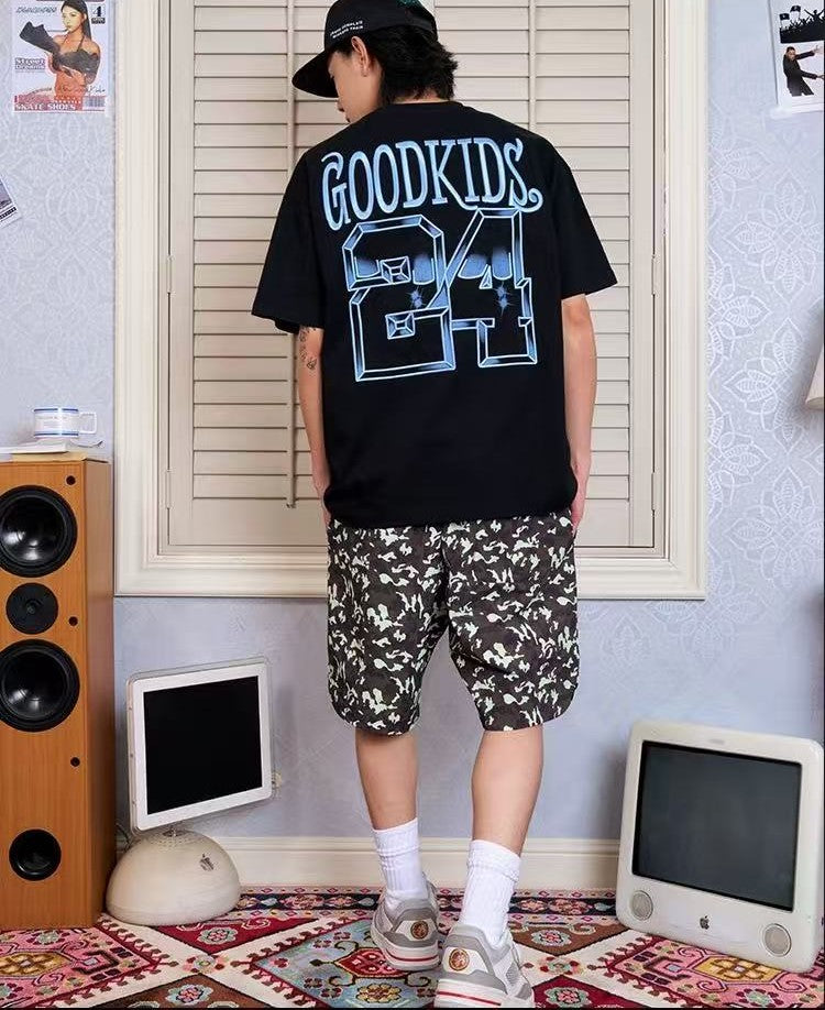 AFGK Street Military Green Camouflage Shorts