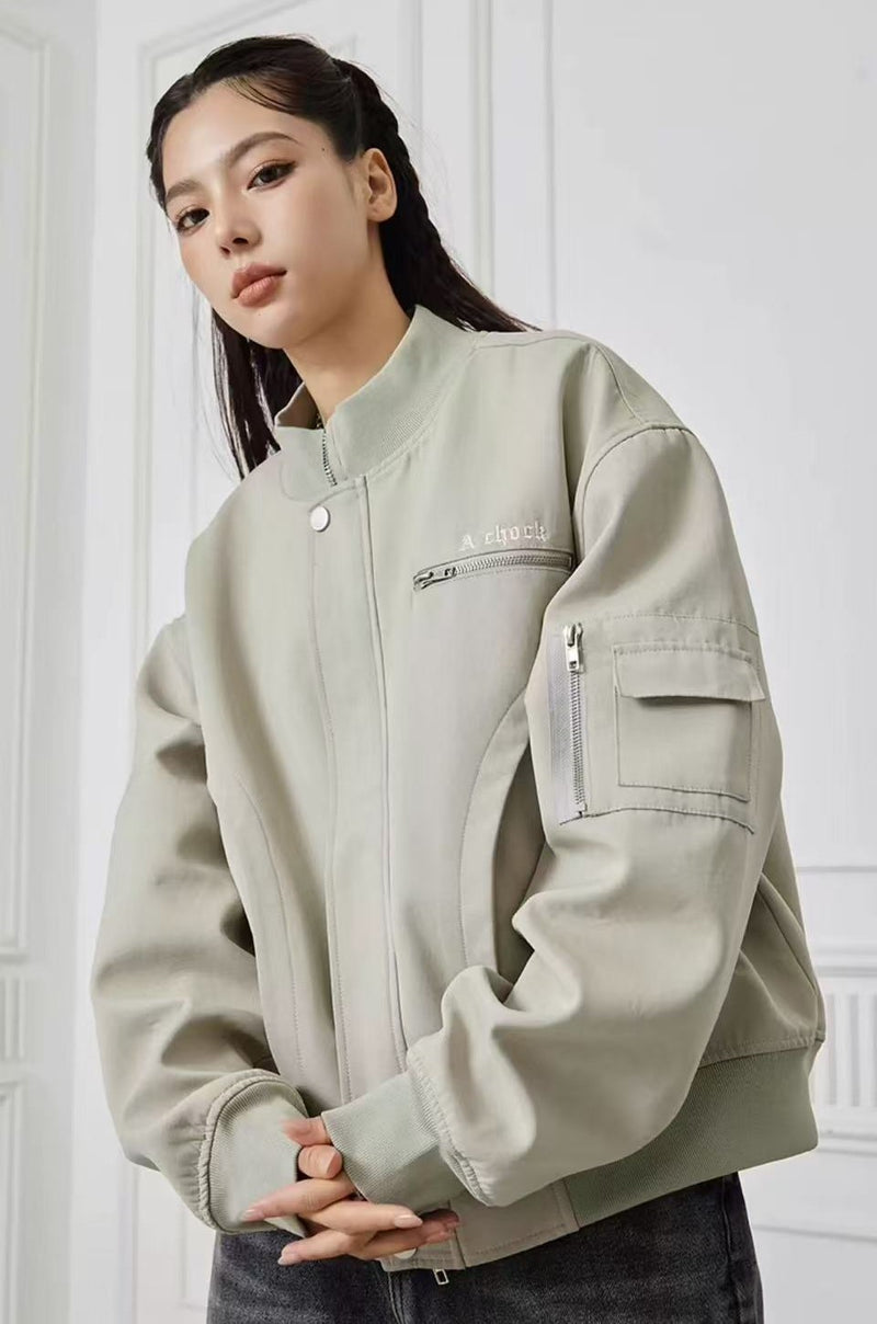 ACHOCK High Street Zippered Logo Jacket