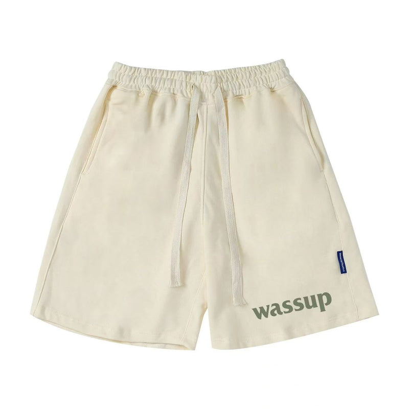 WASSUP Webbing Stitching Basketball Shorts