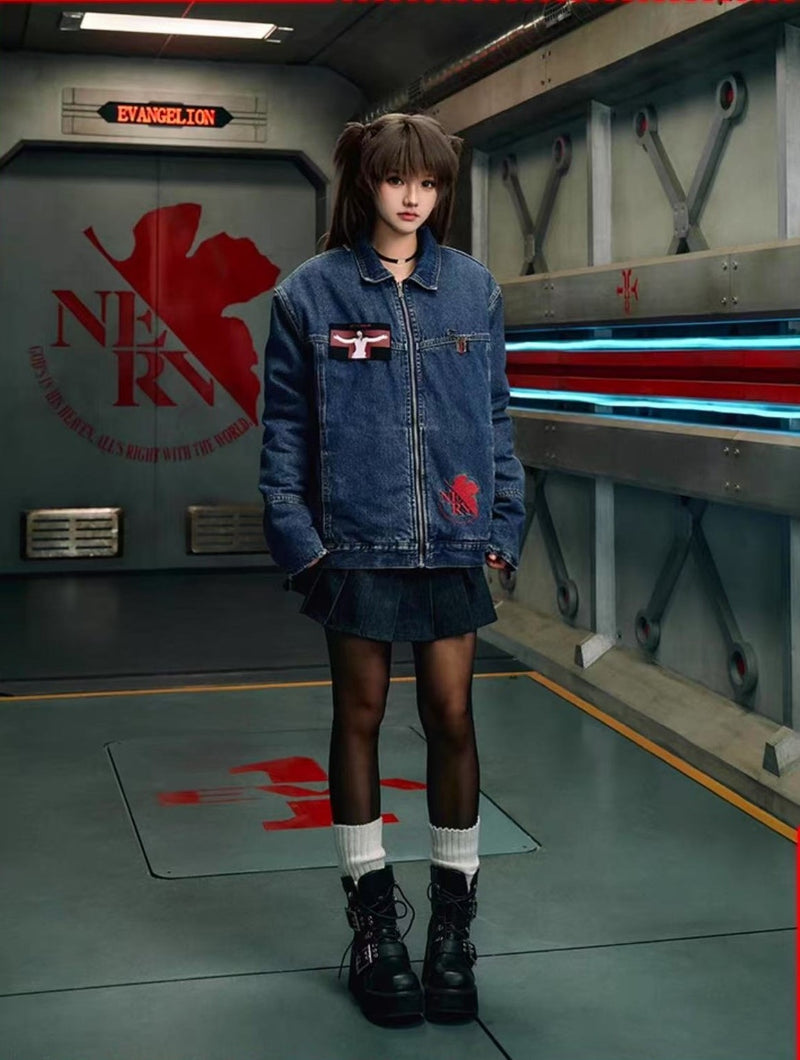 MEDMxEVA Lilith Embroidered Denim Jacket