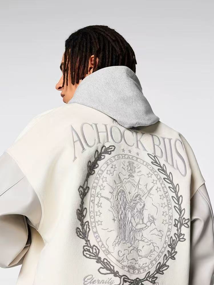 ACHOCK Logo Embroidered Bomber Jacket
