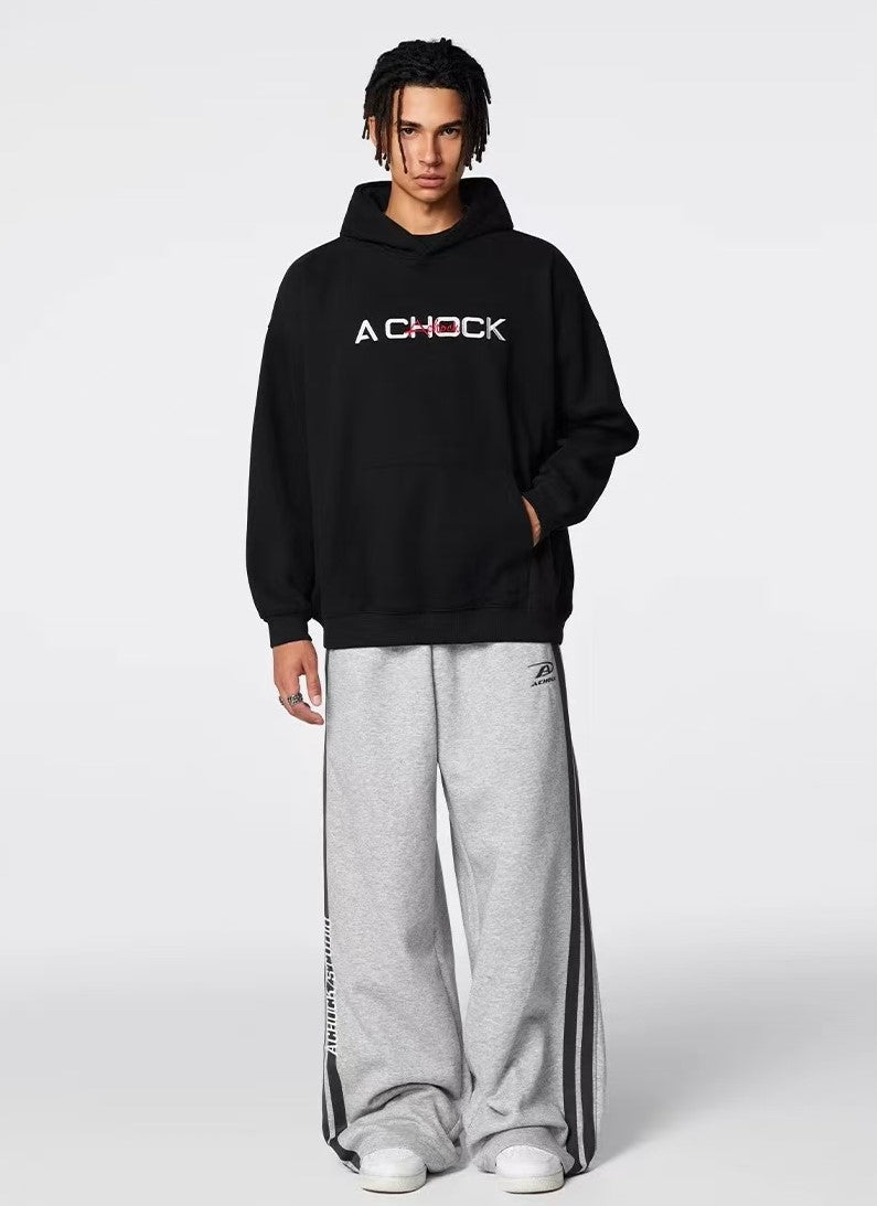 ACHOCK Heavy Floral Embroidered Hoodie