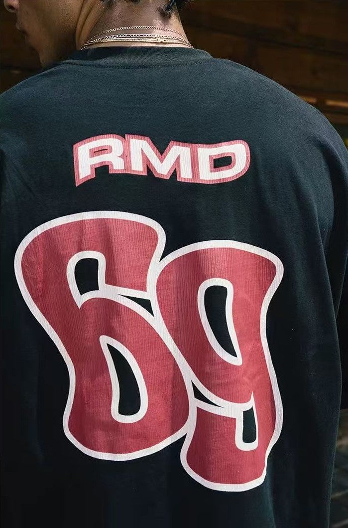 REMEDY 69 Cracked Print Long-sleeve Tee