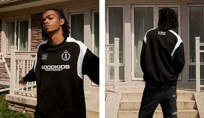 AFGK Retro Pullover Long-sleeve Sweatshirt